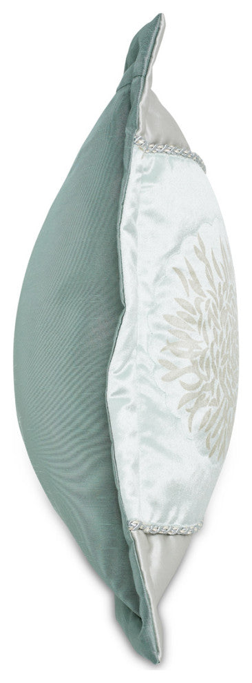 Regent 9-Piece Queen Velvet Comforter Set - Ice Blue