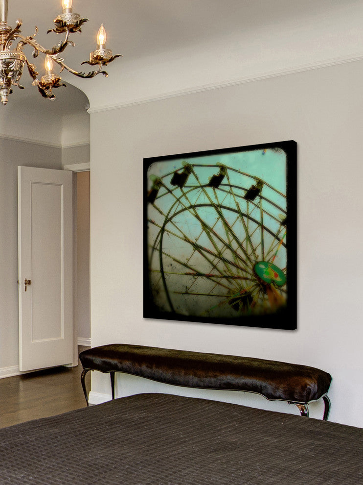 Marmont Hill, "Ferris Wheel" Painting Print on Wrapped Canvas, 32x32