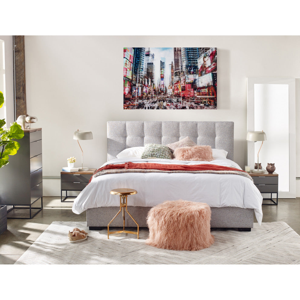 Contemporary Leroy Tall Cabinet - Grey