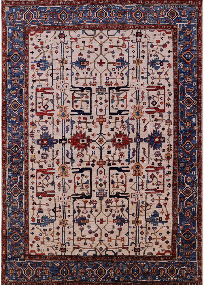 Ahgly Company Indoor Rectangle Mid-Century Modern Area Rugs, 7' x 9'