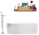 Tub, Faucet and Tray Set Streamline 67" Freestanding MH2120-140