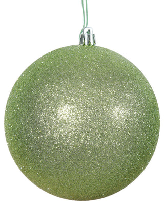 10" Celadon Glitter Ball Drilled Cap