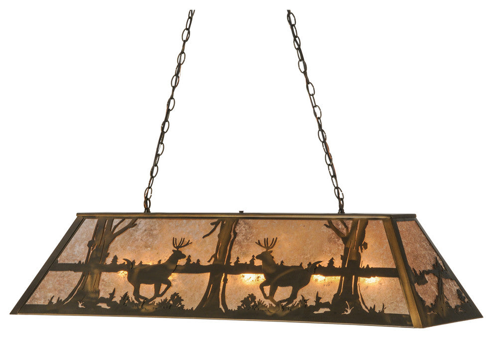 48L Deer at Lake Oblong Pendant