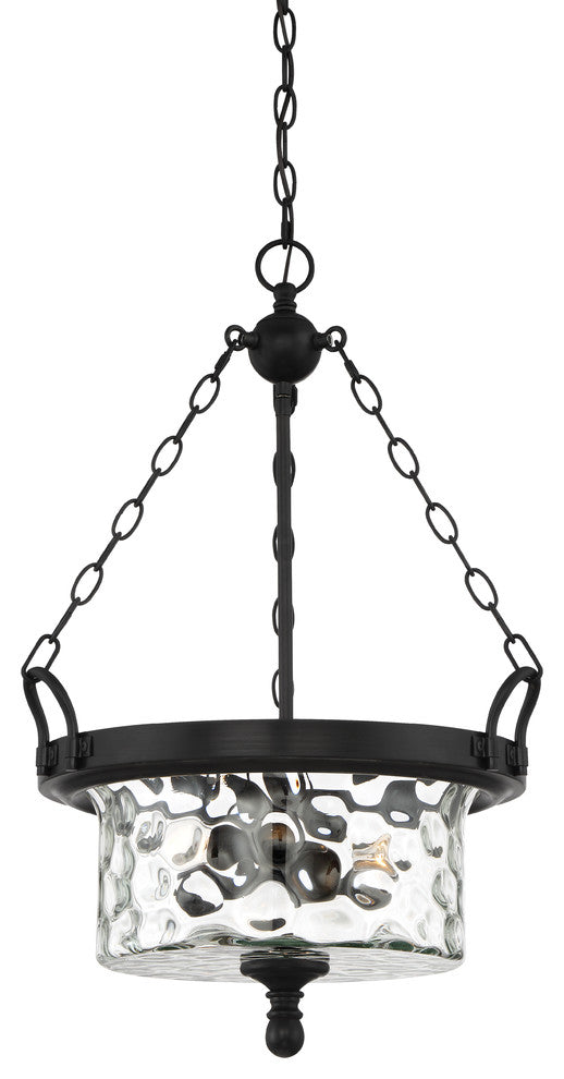 Amilla 3-Light Inverted Pendant, Natural Iron