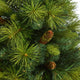 52" North Carolina Pine Faux Xmas Tree W/Lights, Bendable Branches & Pinecones