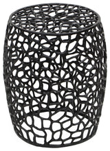 Priya Aluminum Coffee Table, Black, End Table