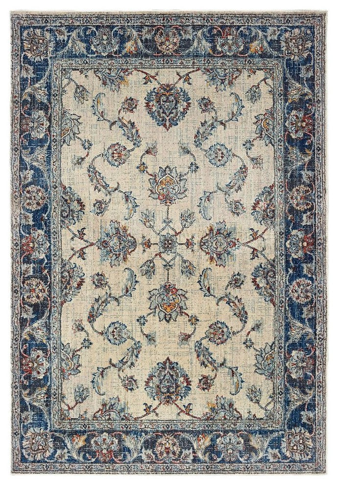 Oriental Weavers Pandora Ivory/ Blue Oriental Indoor Area Rug 5'3"X7'6"