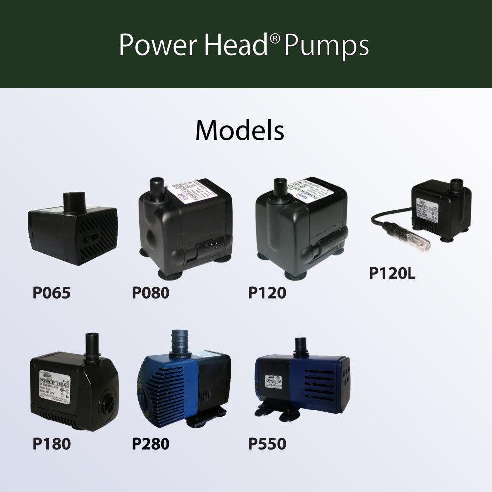 Power Head TT Pump 65 GPH With 6-Foot Cord