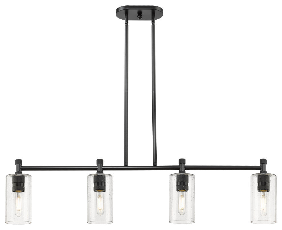 Crown Point 4 43.75" Island Lighting Matte Black