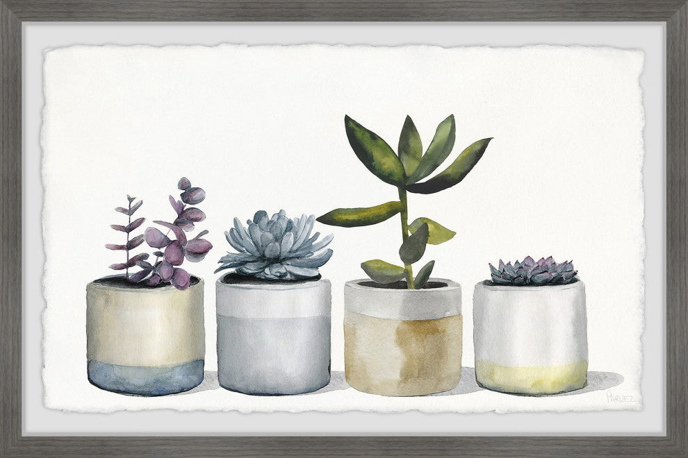 "Dessert Plants" Framed Painting Print