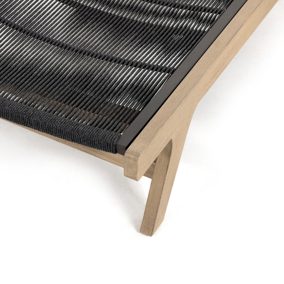 Julian Outdoor Chaise Lounge-Brown