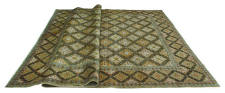 Fine Vintage Distressed Cindy Brown/Beige Rug, 9'8 x 13'2