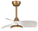 28 in Modern Ceiling fan with Remote Control, White