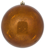 Vickerman Shiny Mercury Ball, Copper, 10"
