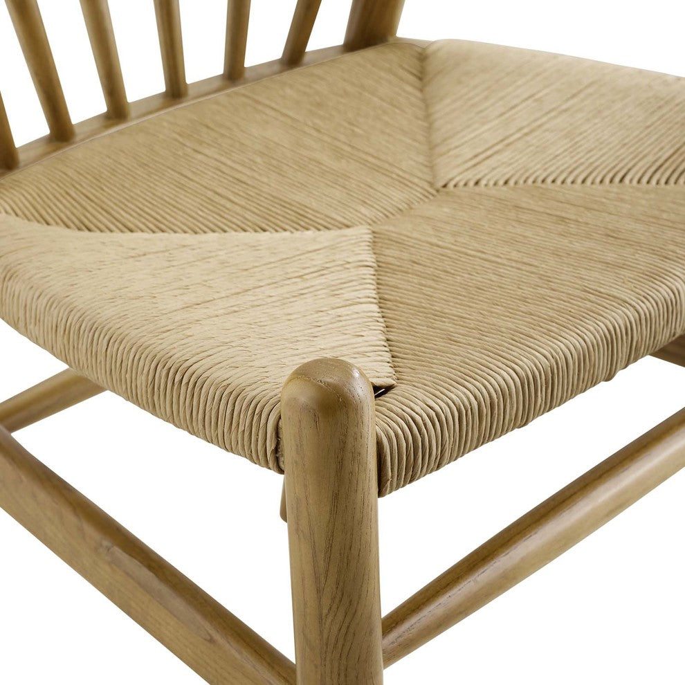 Natural Flourish Spindle Wood Dining Side Chair