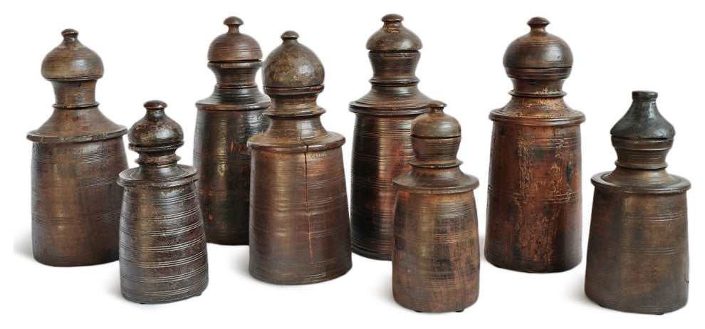 Consigned Wood Nepal Food Jar