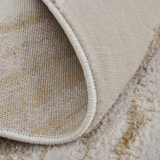 Tripoli Modern Abstract, Ivory/Taupe/Gold, 10'x13'2" Area Rug