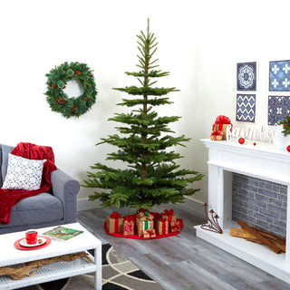 7.5' Layered Washington Spruce Faux Xmas Tree With and 1325 Bendable Branches