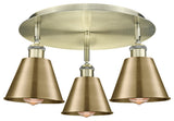 Innovations Ballston 3 18.25" Flush Mount Antique Brass
