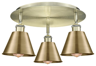 Innovations Ballston 3 18.25" Flush Mount Antique Brass