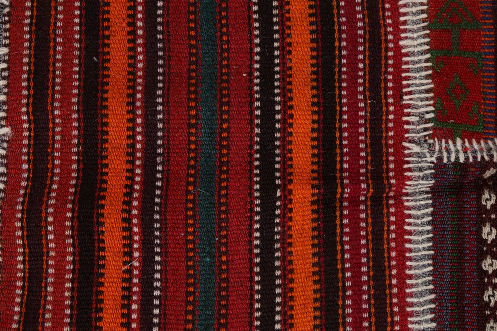 Tribal Patchwork Oriental Area Rug Hand-tufted Wool Carpet 4x6