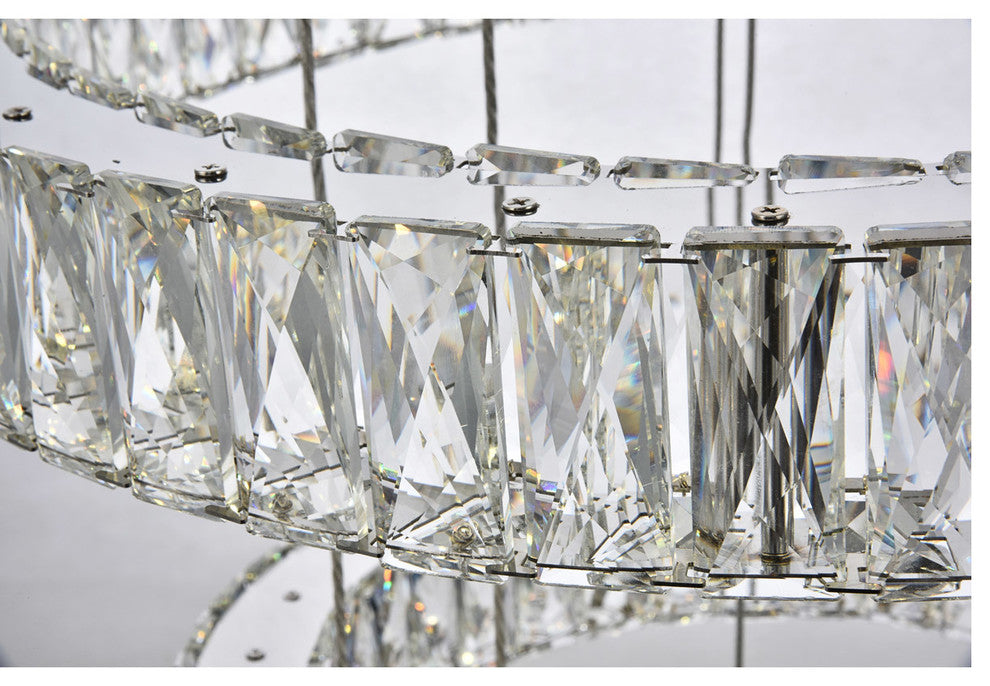 Monroe Integrated LED Chip Light Chrome Chandelier