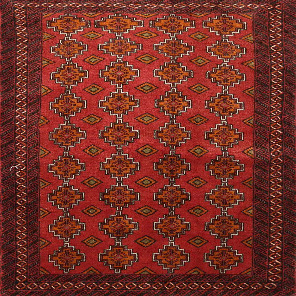 Ahgly Company Indoor Square Traditional Area Rugs, 7' Square