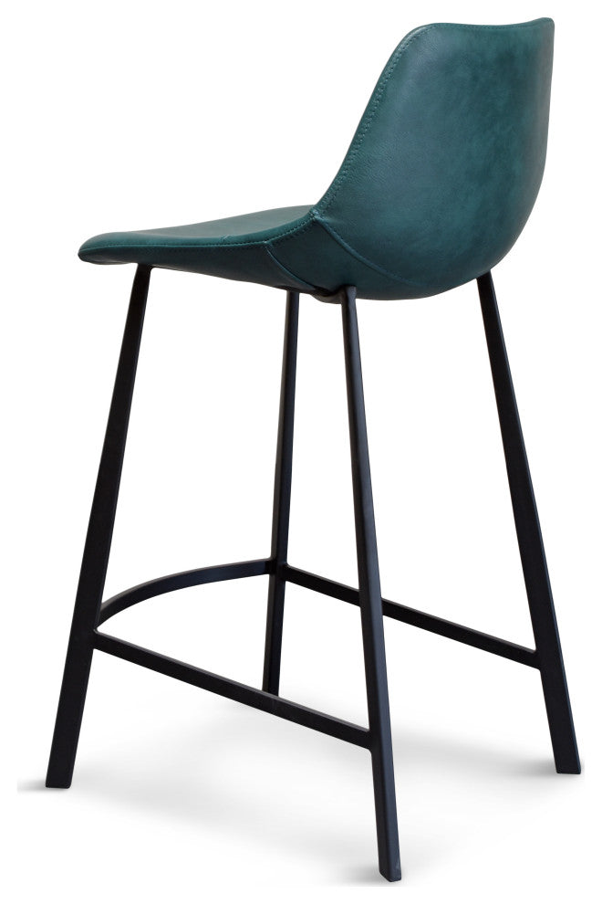 Pablo Counter Stool, Set of 2, Teal Blue