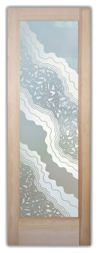 Pantry Door - Metamorphosis Peak - Alder Clear - 30" x 96" - Book/Slab Door