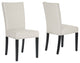Harrowgate Beige Linen Modern Dining Chair, Set of 2