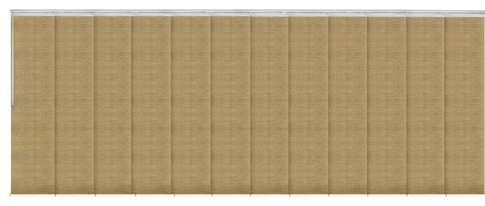 Daffodil 12-Panel Track Extendable Vertical Blinds 140-260"W