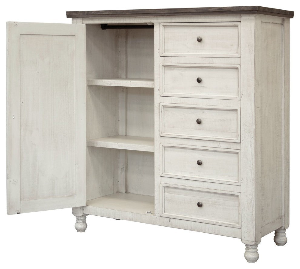 Stonegate Rustic Farmhouse Solid Wood Gentleman Chest