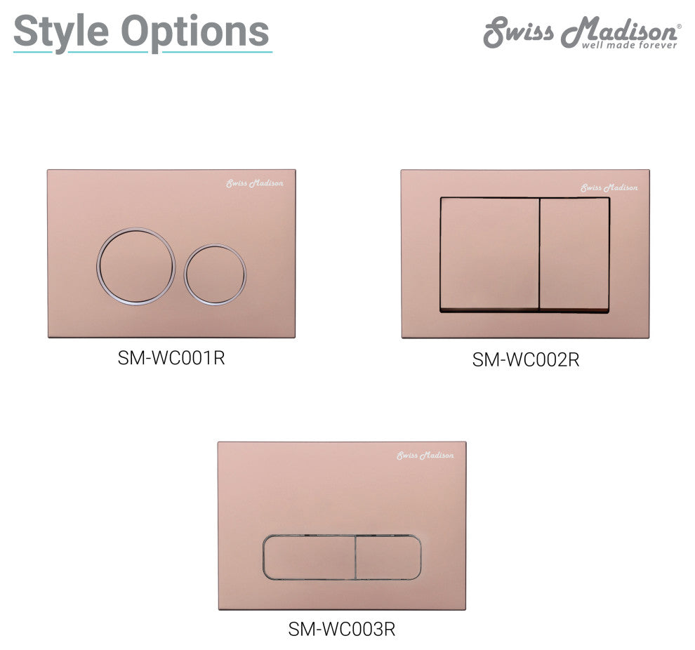 Dual Actuator Plate, Rose Gold, Dual Flush