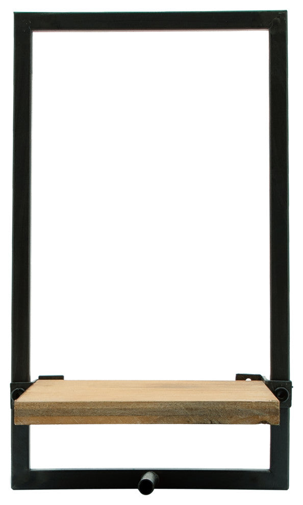 Sagebrook Home Wood/Metal Wall Shelves Organizer, Set of 5