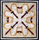 Abstract Mosaic Accent Panel, Calliope, 12"x12"