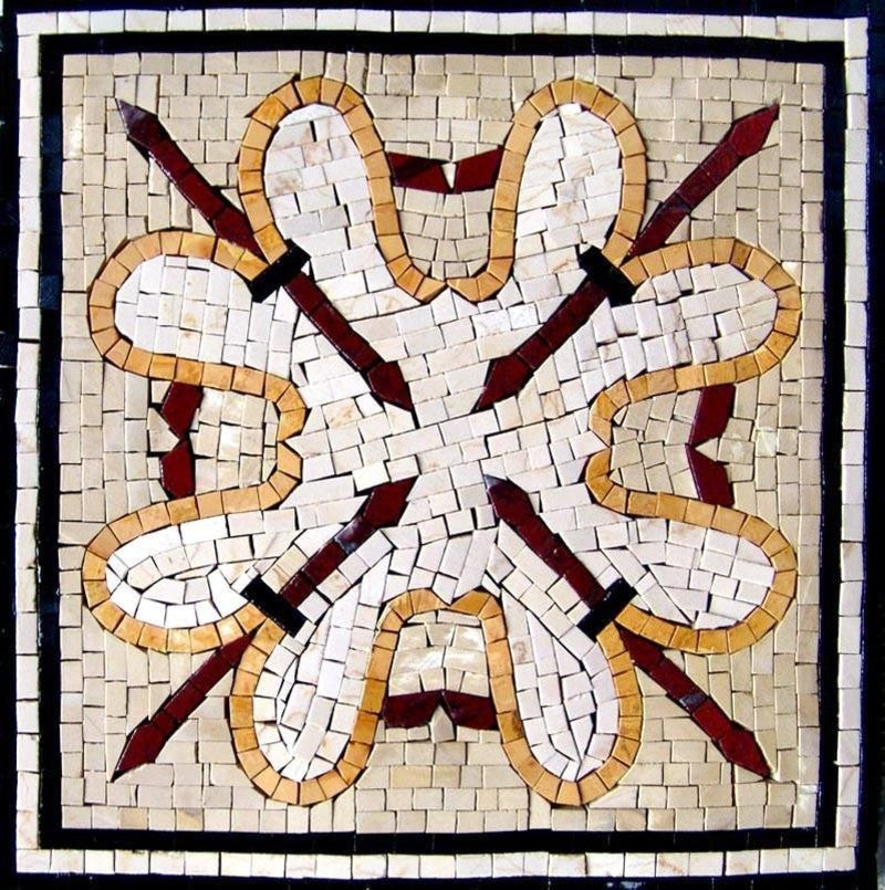 Abstract Mosaic Accent Panel, Calliope, 12"x12"