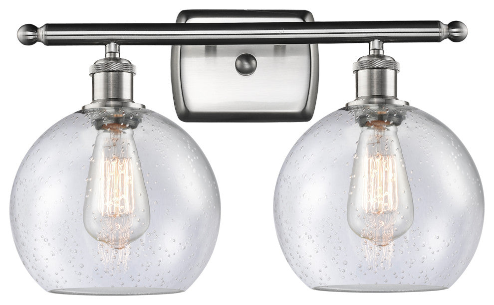 Innovations Lighting 516-2W-SN-G124-8-LED 2 Light 16" Bath Vanity Light