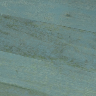 Robbie Solid Mango Wood Accent Table, Teal Wash