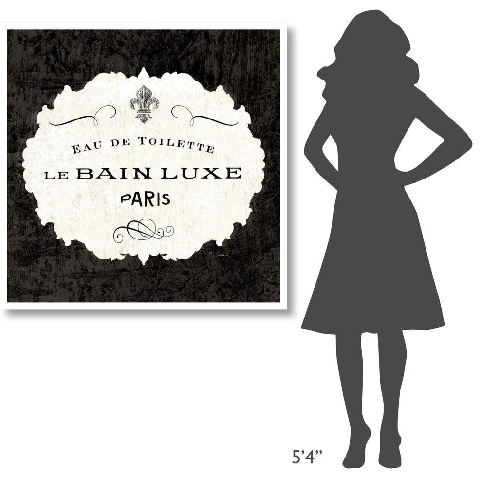 "Le Bain Luxe I Square" Digital Paper Print by Sue Schlabach, 42"x42"