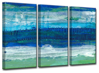 Max+E 'Deeper Ocean Layers' 3 Piece Canvas Art Set