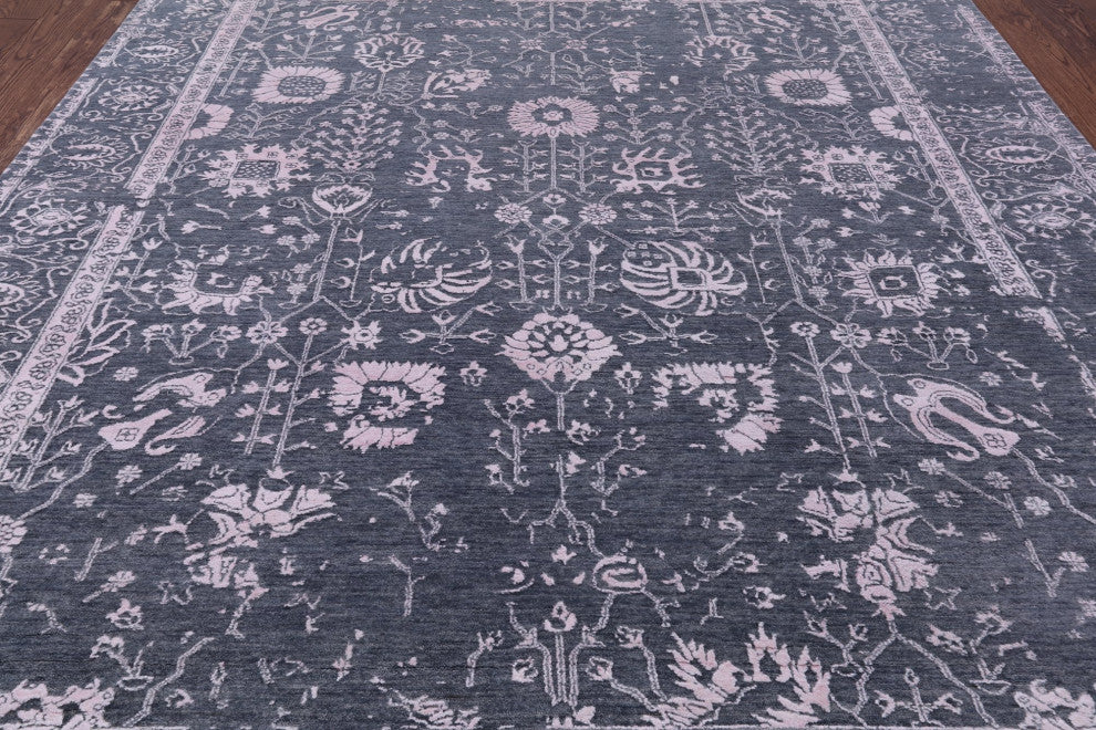 Persian Wool and Silk Handmade Rug 8' 0" X 9' 10" Q7037