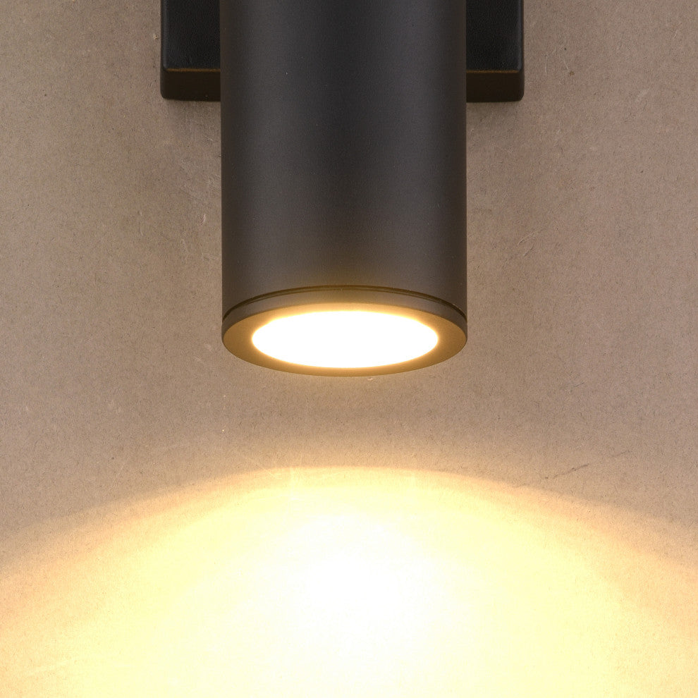 Chiasso 14.25"H LED Outdoor Wall Light Textured Black