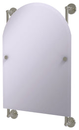 Prestige Skyline Arch Frameless Rail Mounted Mirror, Satin Nickel