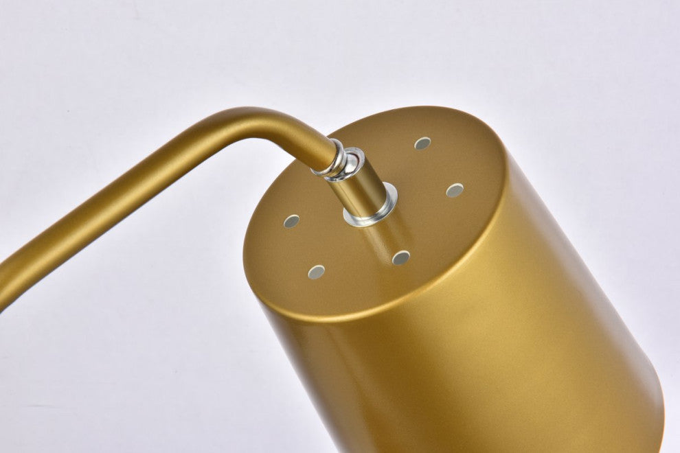 Lena 1-Light Brass Table Lamp