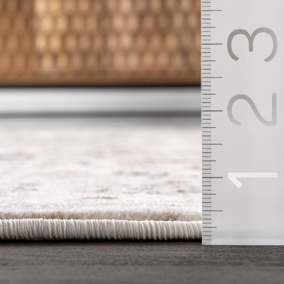 Nuloom Aziza Traditional Area Rug, Beige 9'x12'
