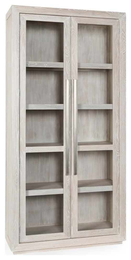 Front view with glass doors closed on white background; full product visible.