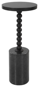 Uttermost Bead Black Marble Drink table