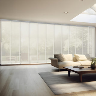 Fidel 12-Panel Track Extendable Vertical Blinds 140-260"W