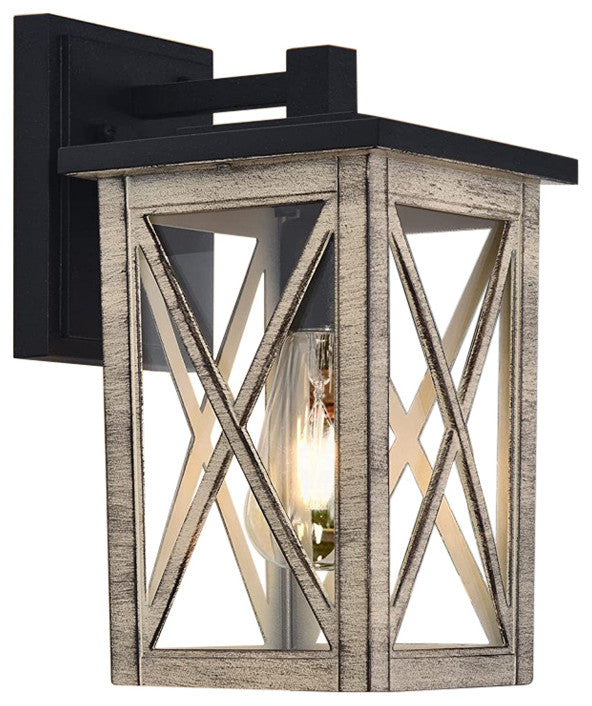 Outdoor Porch Light Dusk to Dawn Lighting Fixture Aluminum Farmhouse Lantern