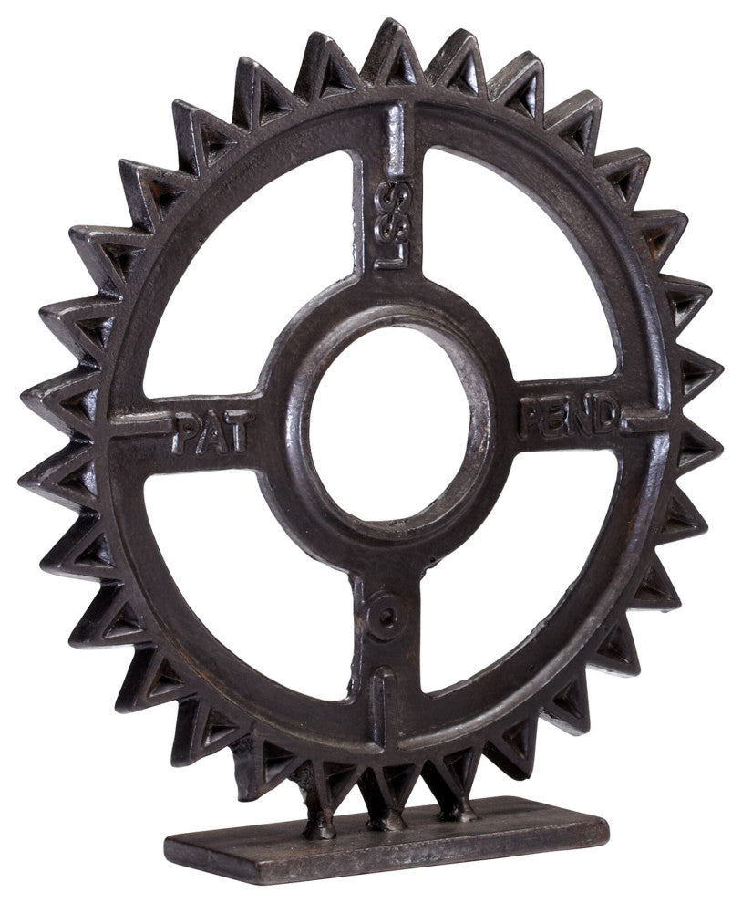 Cyan Design Gear Sculpture #4, Bronze